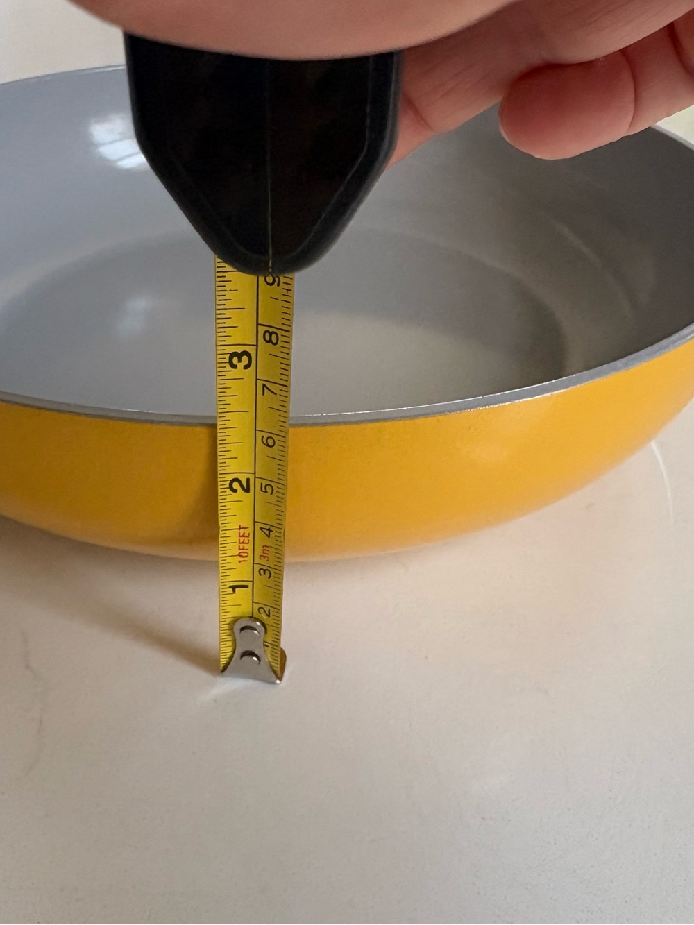Caraway Yellow Nonstick Ceramic Frying Pan with Lid - Picture 9 of 16